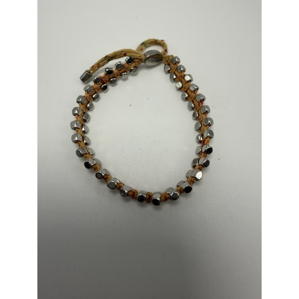 Fossil Pull String Ladies Bracelet 8.75" Max Wrist Size‎ Adjustable